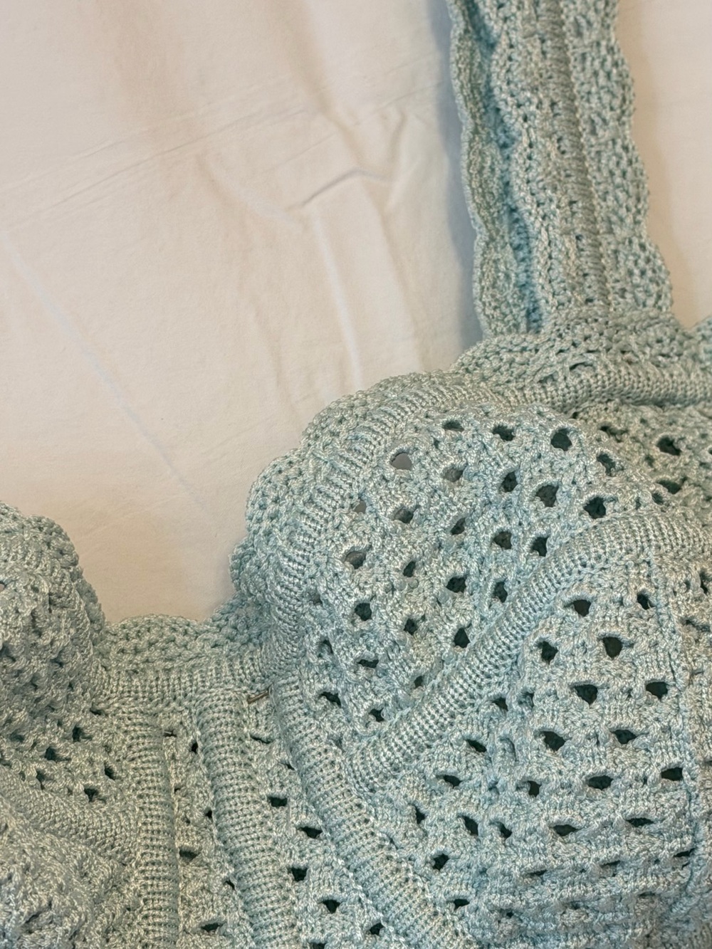 Dolce & Gabbana Mint Crochet Bustier Dress - Picture 4 of 11